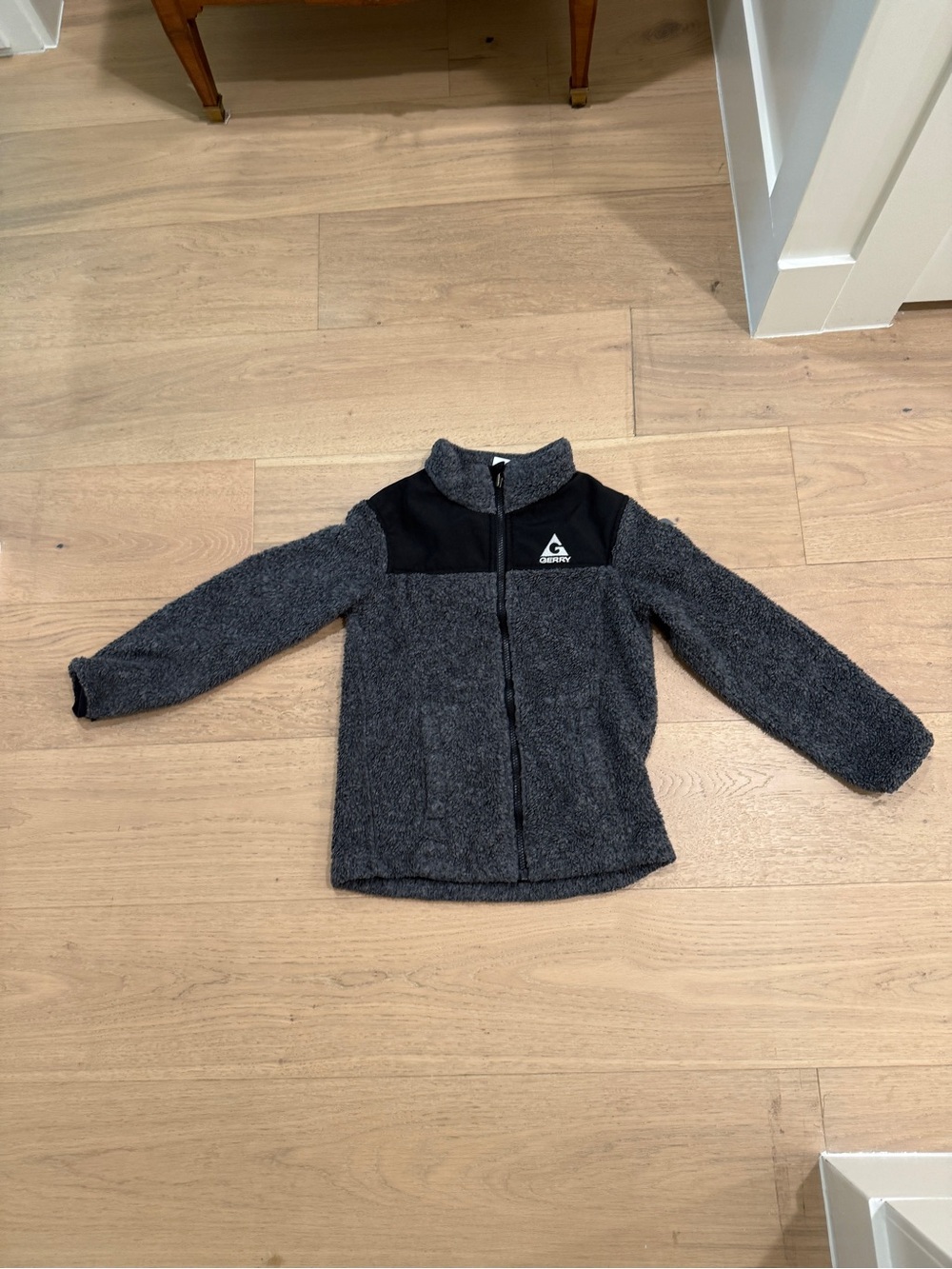 Gerry Weber Kids Gray and Black Zip-Front Fleece Jacket
